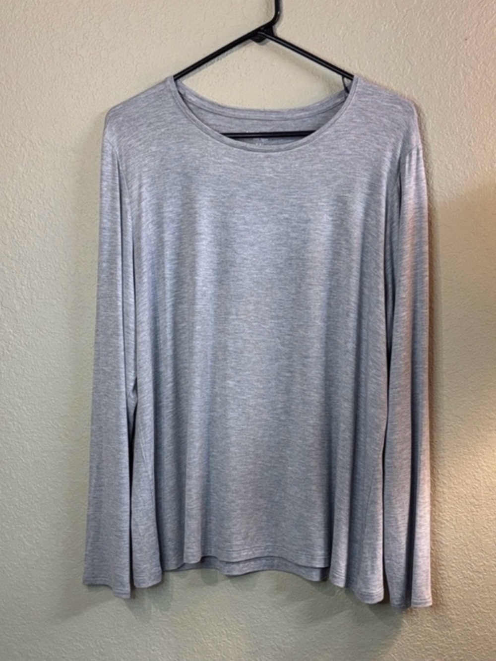New Nine West Shirt Women’s Gray Soft Spun Casual Long Sleeve Crewneck Tee XXL